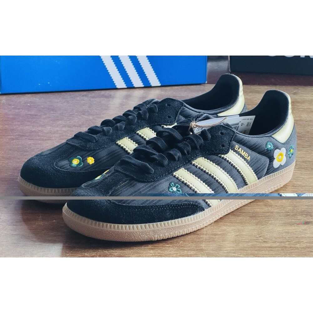 Women’s Size 6.5 adidas Samba OG x Liberty London Black Gold IH1331 NIB